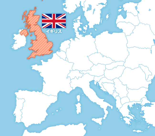 イギリスの地図