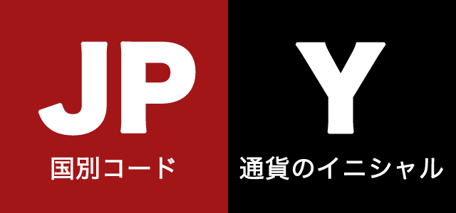 ISOの4217通貨コード（JPY）